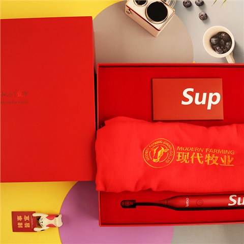 现代牧业礼品案例