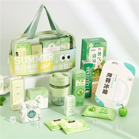 【夏日补给能量】夏季清凉伴手礼 护手霜红糖喜茶毛巾等组合 毛巾蚊不叮冰袖等组合