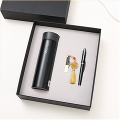 保温杯+U盘+签字笔|商务礼品套装