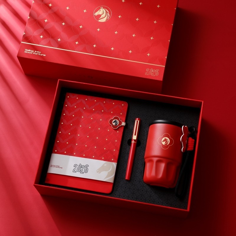新年开门红系列笔记本三件套礼盒|办公礼品