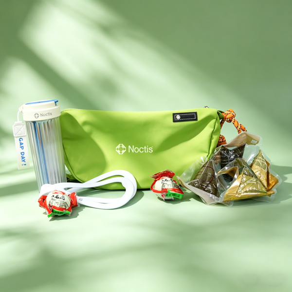 端午通勤礼品 冰绿斜挎包水杯粽子礼盒 企业定制 logo 员工伴手礼